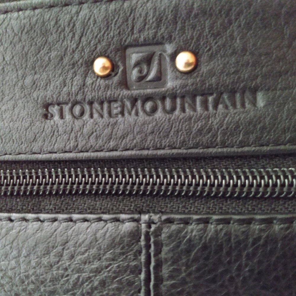 Black leather stone mountain bag - Picture 14 of 16